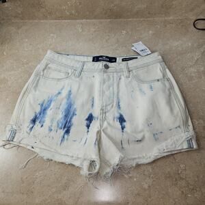 New Hollister Womens Sz 28 acid‎ wash high rise boyfriend shorts Y2K